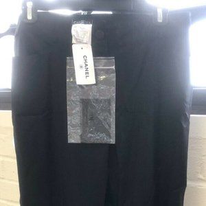CHANEL black pants made in ITALY size 40 / US 2-4